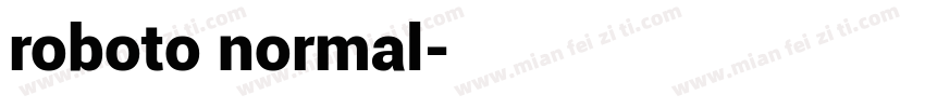 roboto normal字体转换